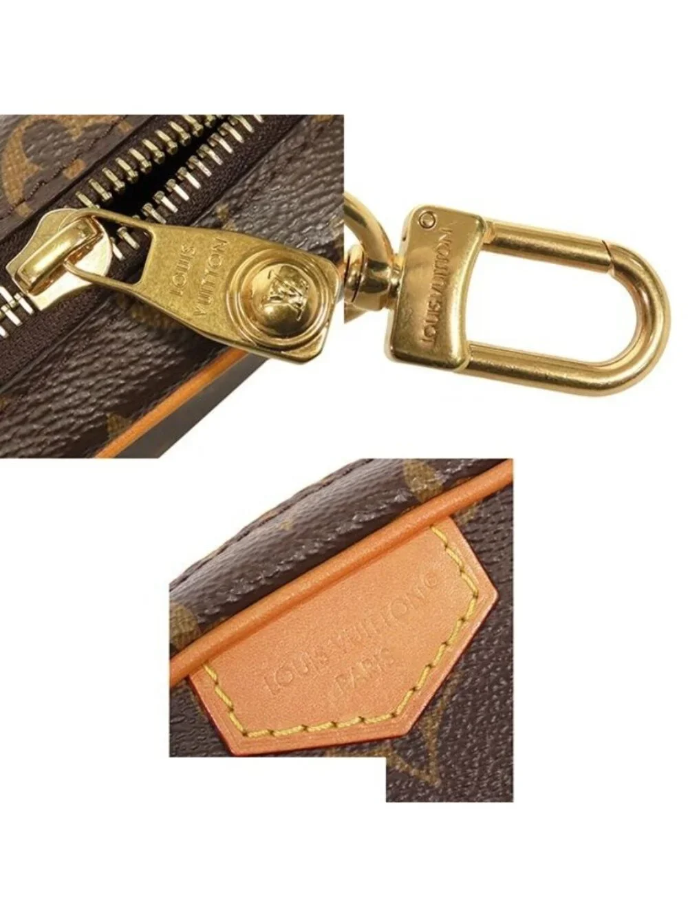 Louis Vuitton Trocadero Wearable Wallet Brown Monogram Canvas Pochette Shoulder